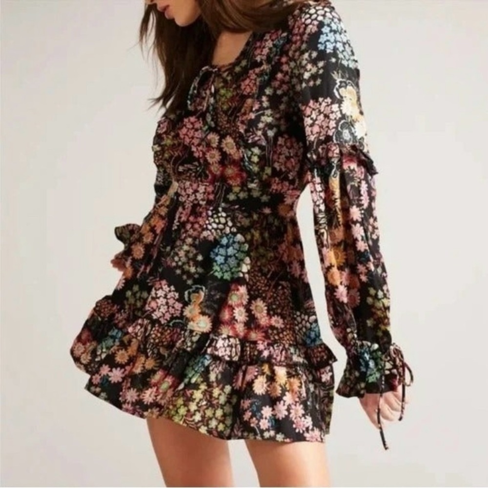 Ted Baker Hendria Ruffle-Trim Mini Dress